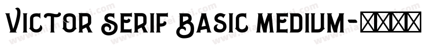 Victor Serif Basic Medium字体转换